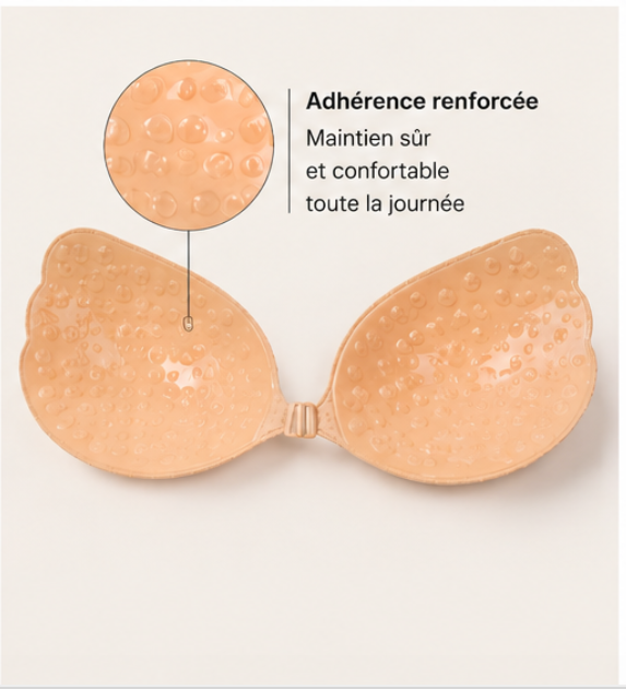 Pack Duo — 2 Soutiens-Gorge Invisibles Push Up (Beige + Noir)