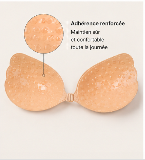 Pack Duo — 2 Soutiens-Gorge Invisibles Push Up (Beige + Noir)